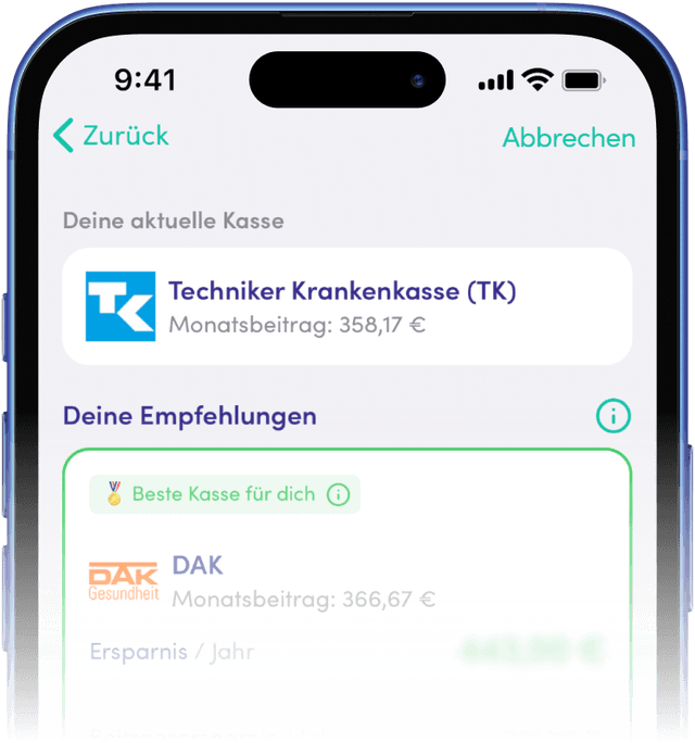 Finanzguru App – Krankenkassen vergleichen