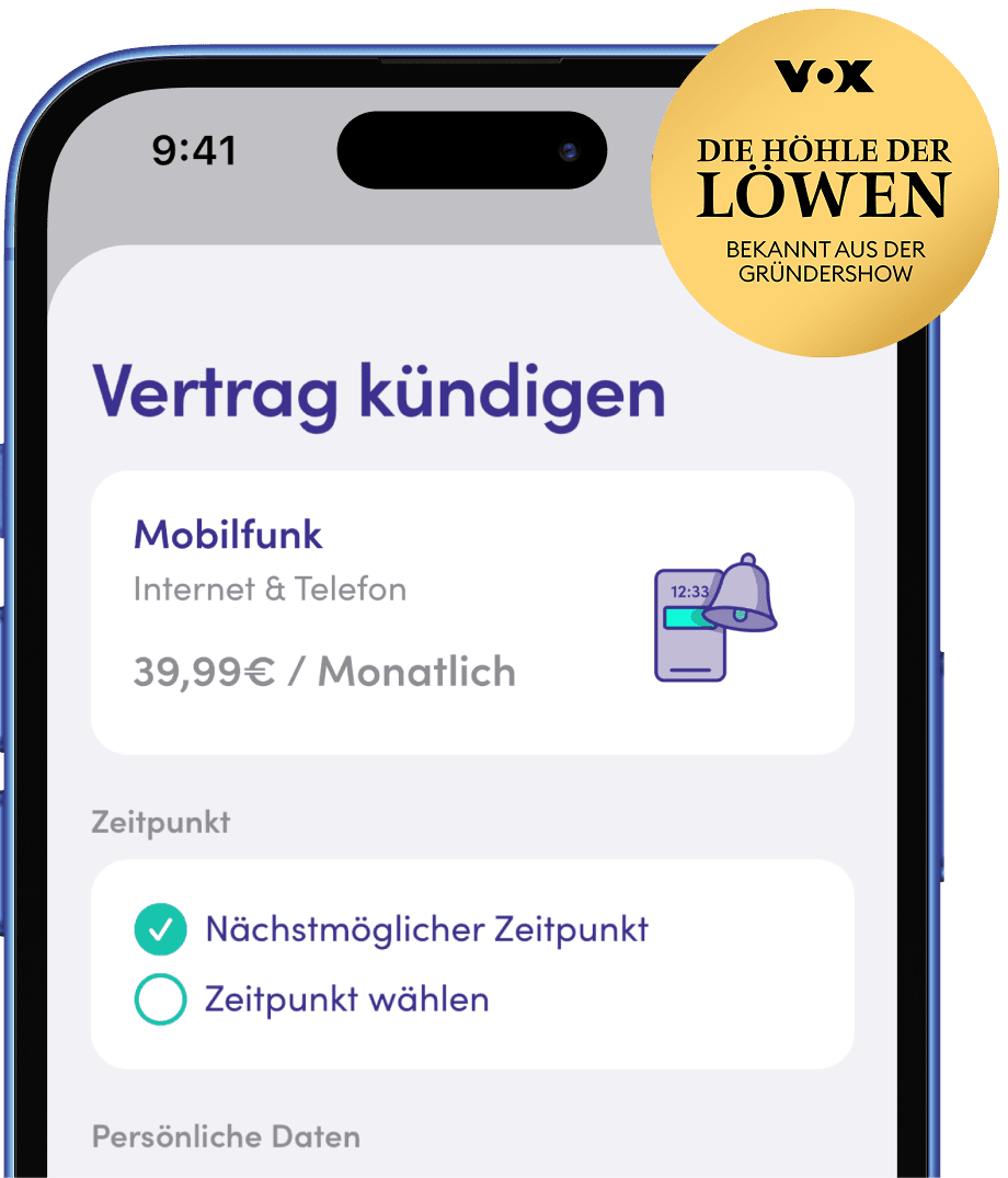 Vertrag kündigen Hero