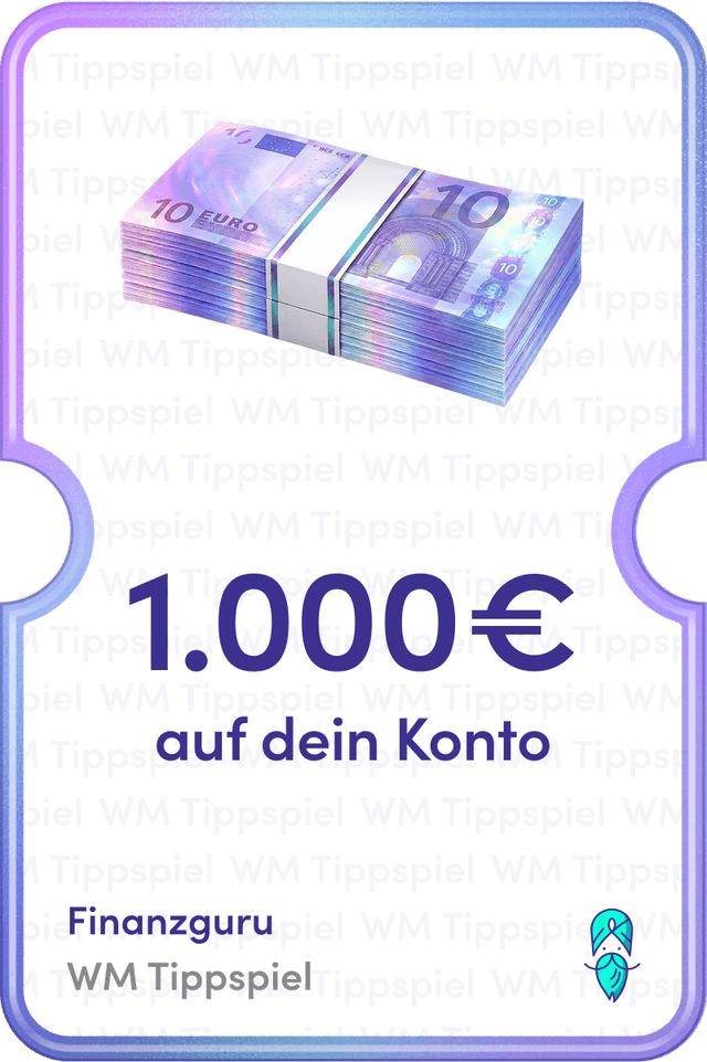 1.000 € auf dein Konto