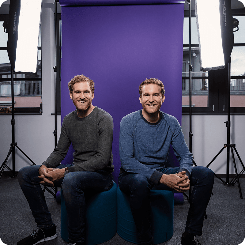 Alex und Benjamin Michel, CEOs von Finanzguru
