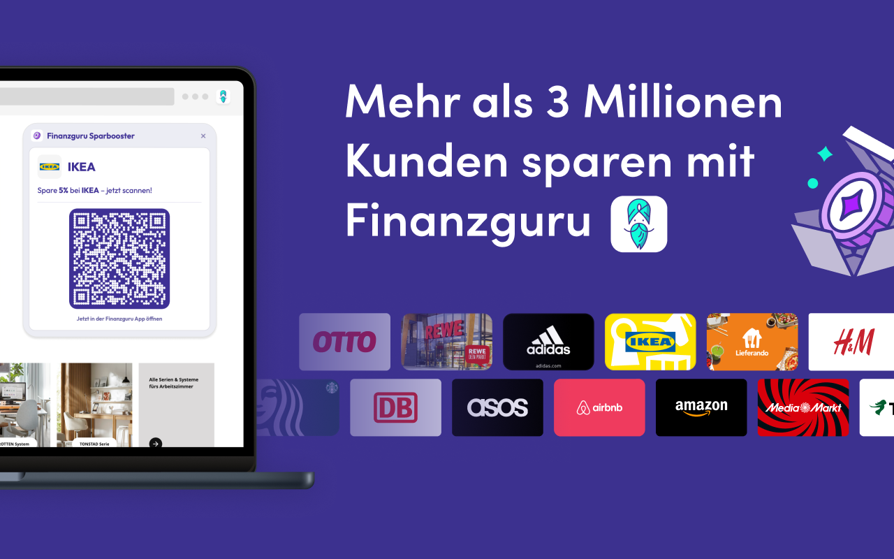 Sparbooster Extension in der Browser-Leiste angepinnt